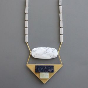 Sydney Brass Necklace - Reversible Styles